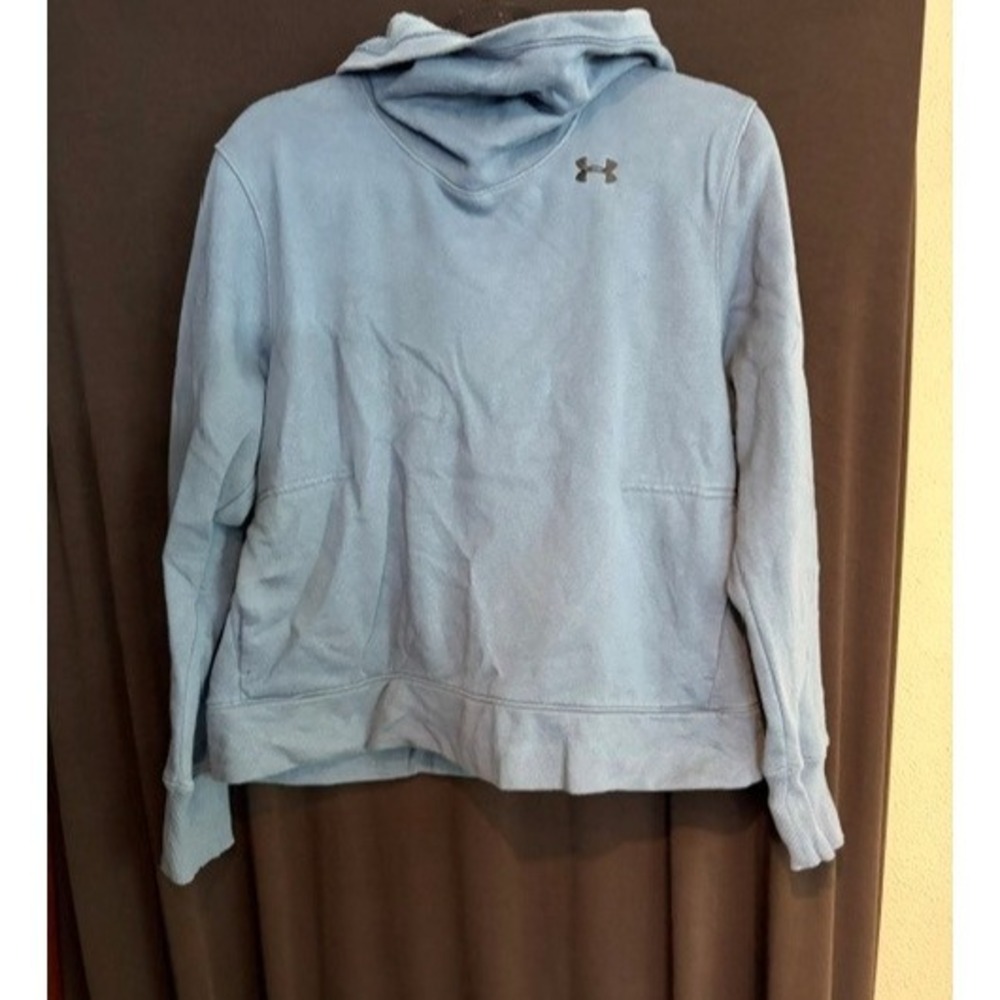 Women's Blue Under Armour Cowl Next Hooded‎ Sweatshirt Size L